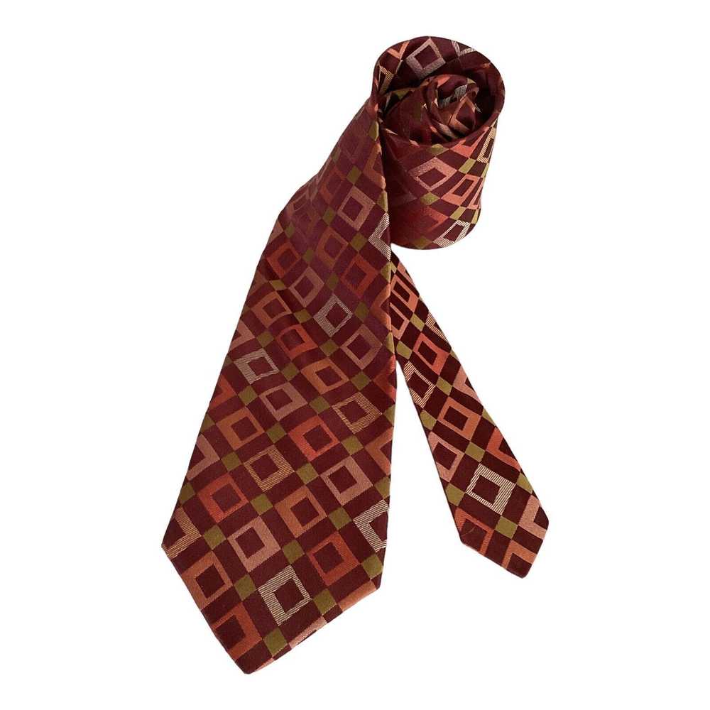 Ted Baker TED BAKER Geometric Silk Tie Hand Made … - image 2