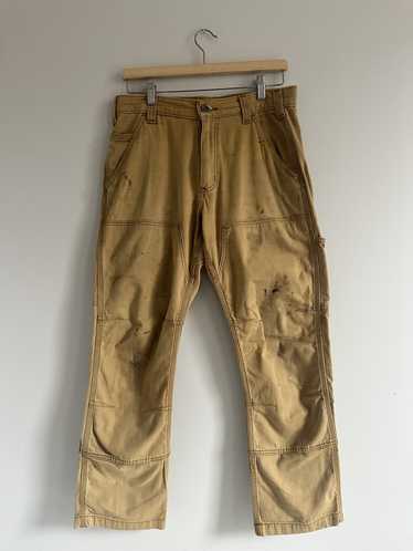 Carhartt Khaki Double-Knee Work Pants