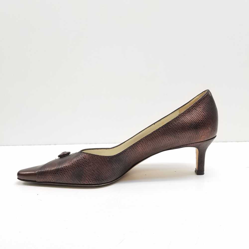 Amalfi Women's Brown Leather Heels Size 7 - image 2
