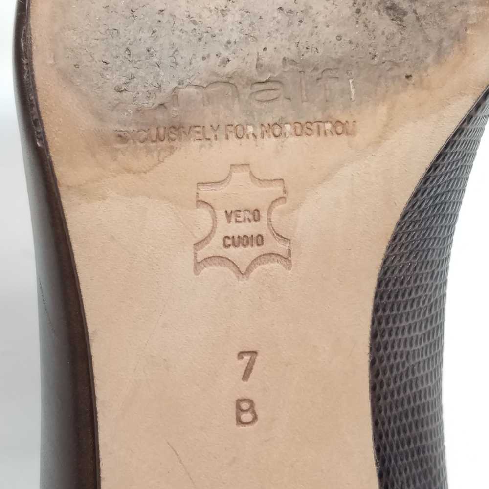 Amalfi Women's Brown Leather Heels Size 7 - image 8