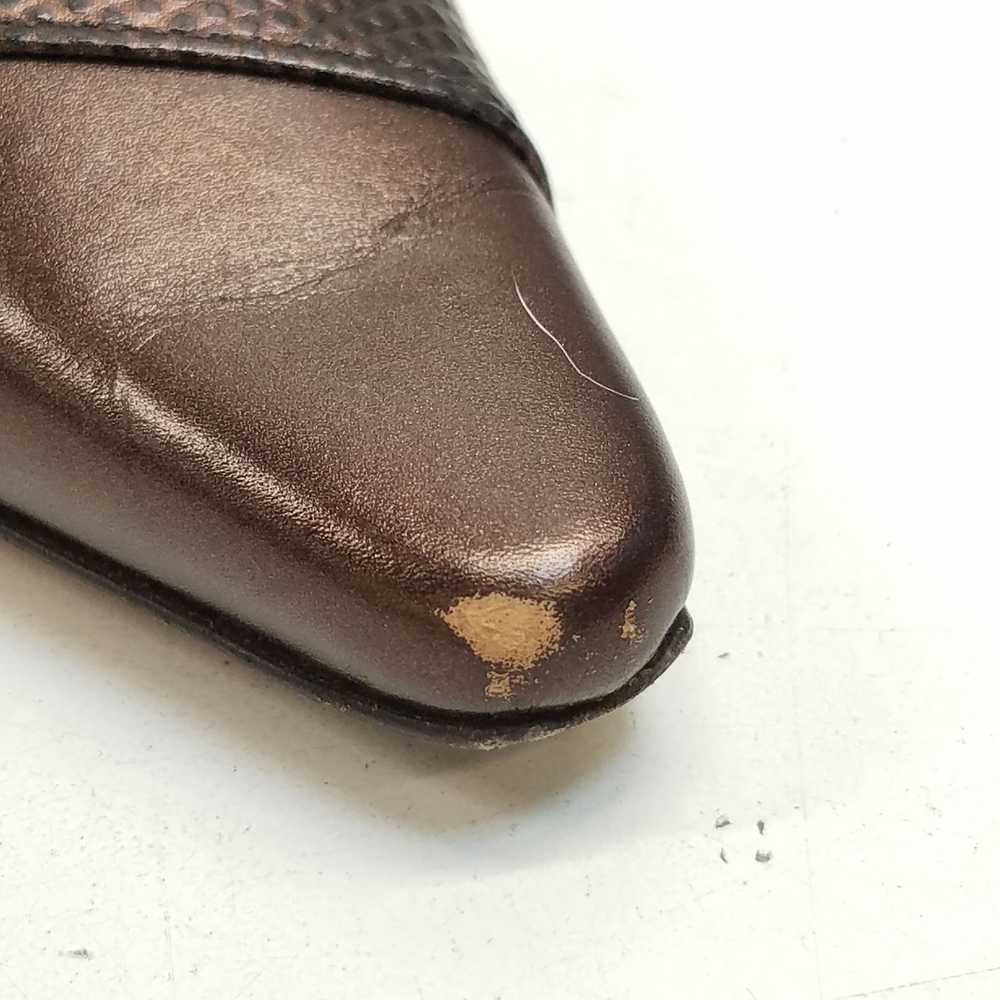 Amalfi Women's Brown Leather Heels Size 7 - image 9