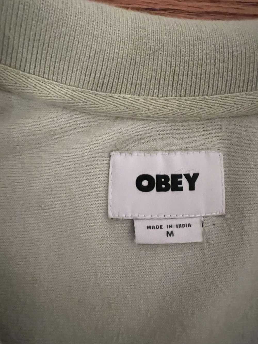 Obey × Streetwear Obey fuzzy polo - image 3