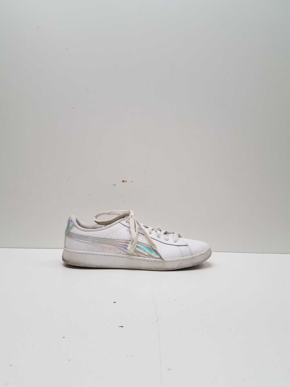 PUMA Women's Vikky Iridescent White Sneaker Size10 - image 1