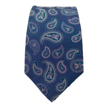 Canali CANALI 1934 Current Paisley Silk Tie Italy… - image 1