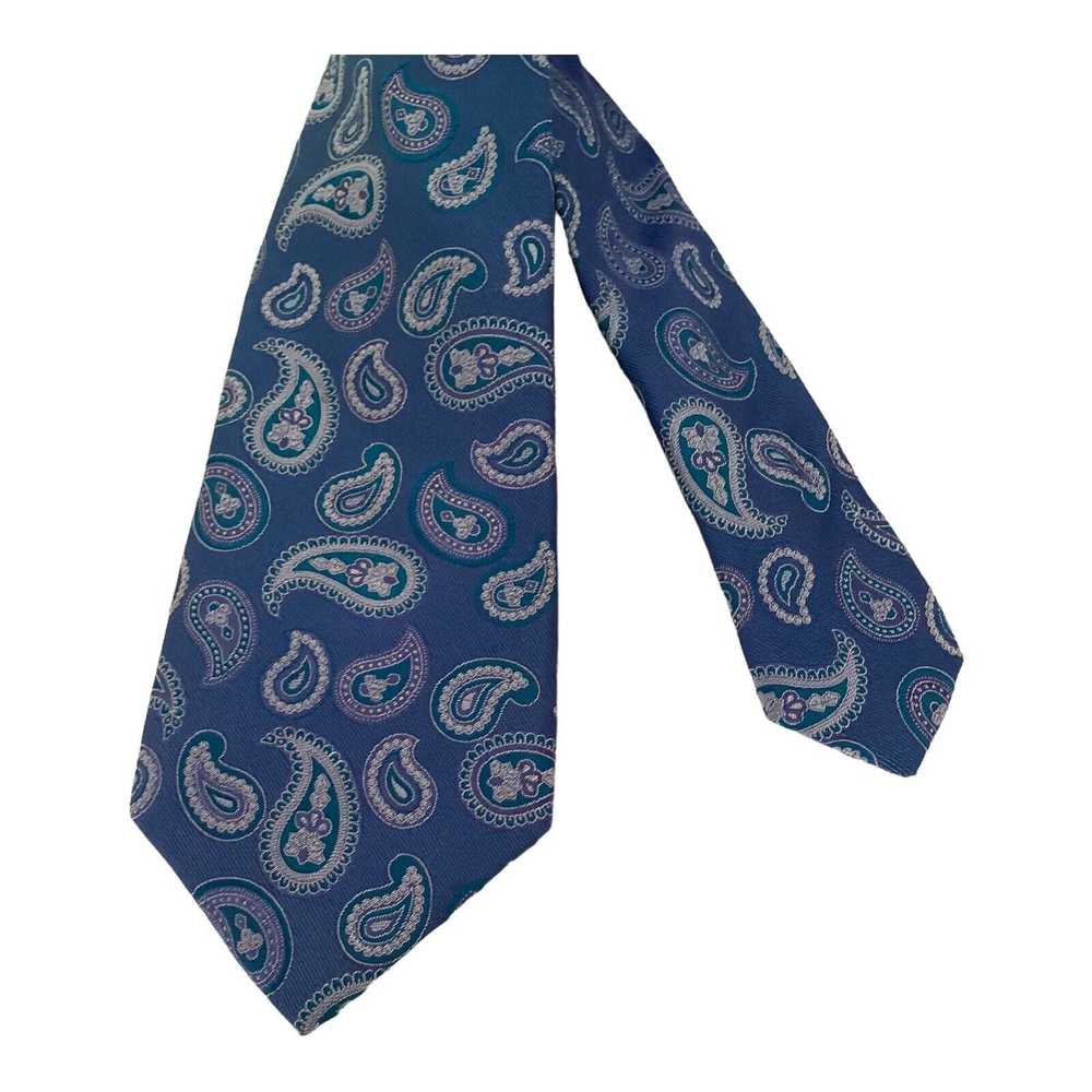 Canali CANALI 1934 Current Paisley Silk Tie Italy… - image 5