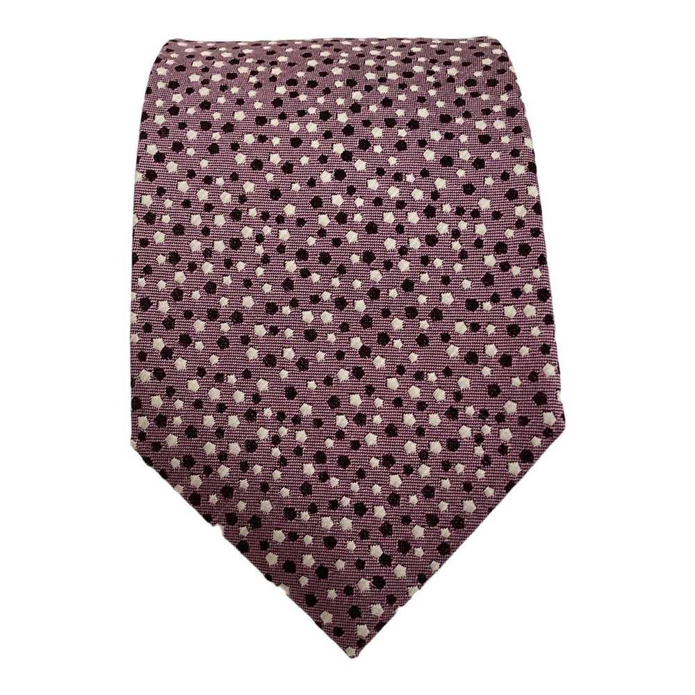 Z Zegna Z ZEGNA Geometric Silk Blend Tie Made In … - image 1