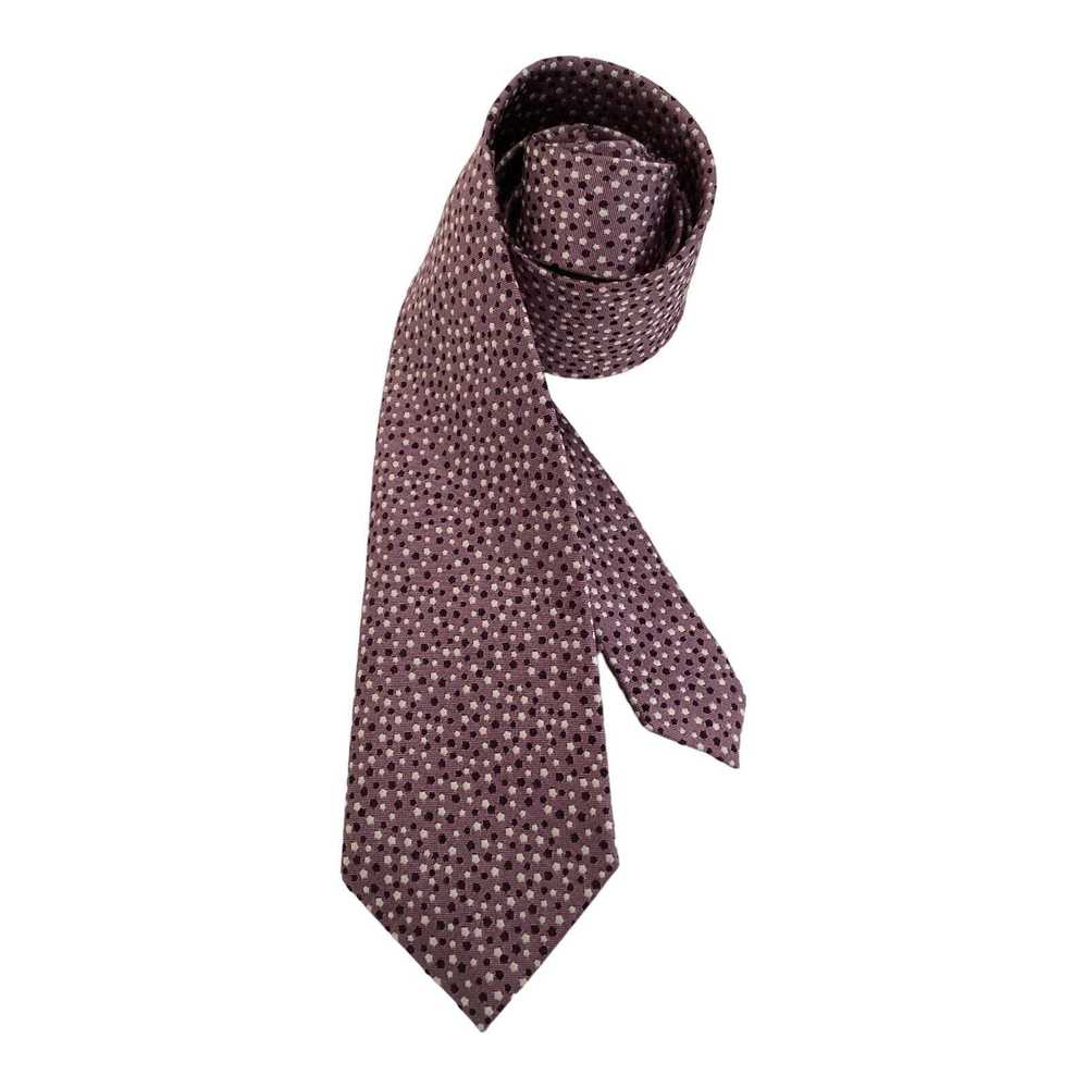 Z Zegna Z ZEGNA Geometric Silk Blend Tie Made In … - image 2