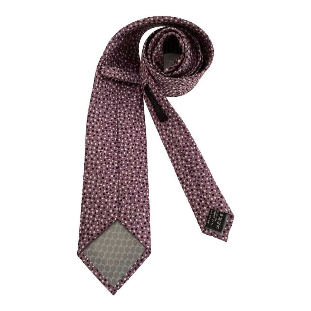 Z Zegna Z ZEGNA Geometric Silk Blend Tie Made In … - image 3