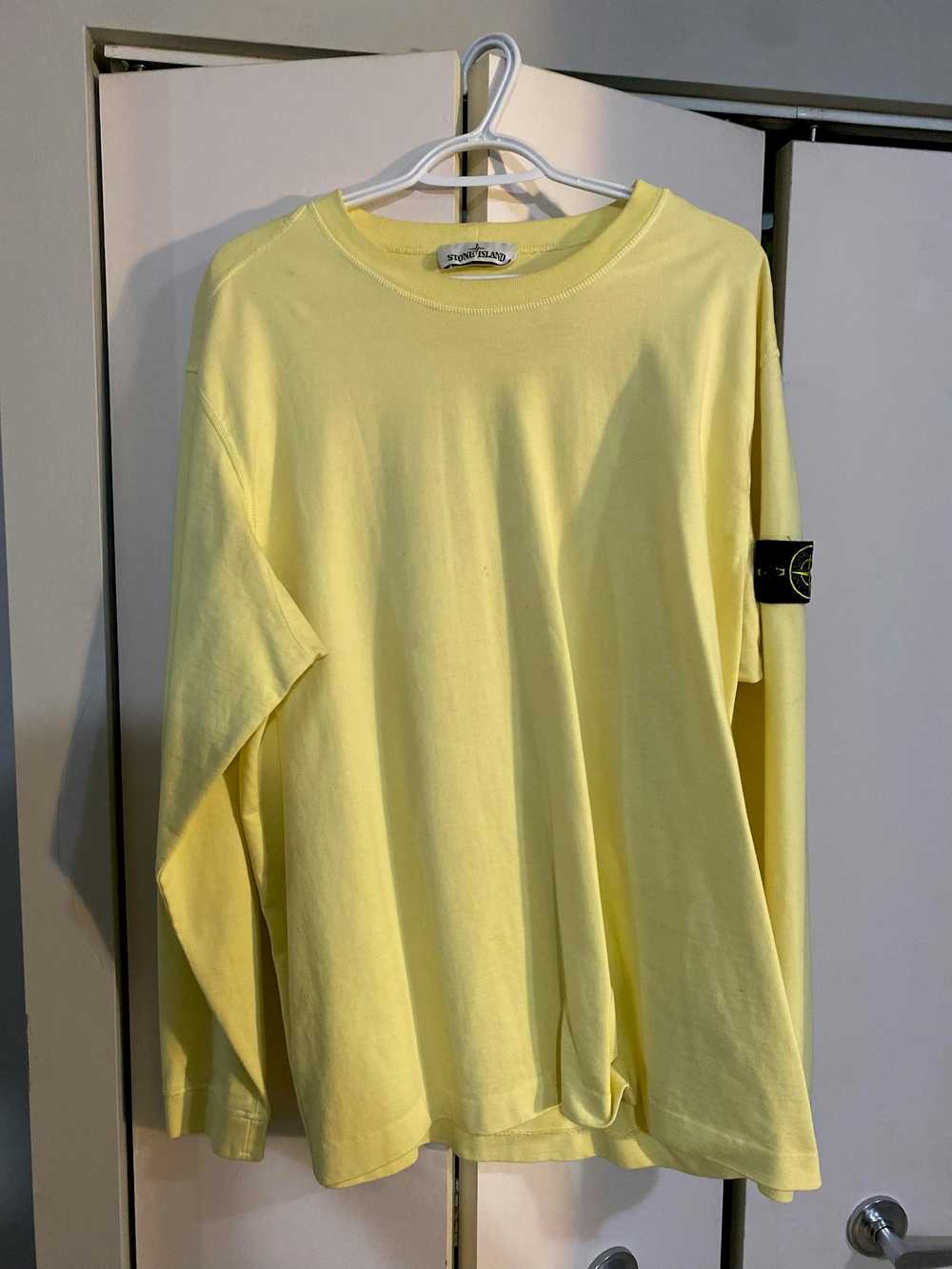 Stone Island Used Yellow Stone Island Long Sleeve… - image 1