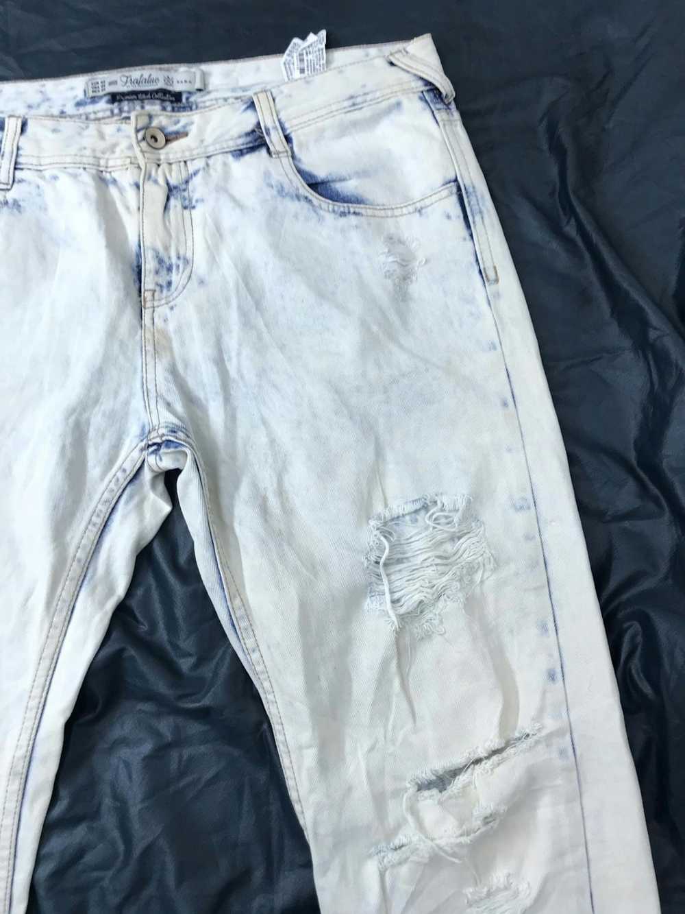 Designer × Distressed Denim Zara bleach distresse… - image 3