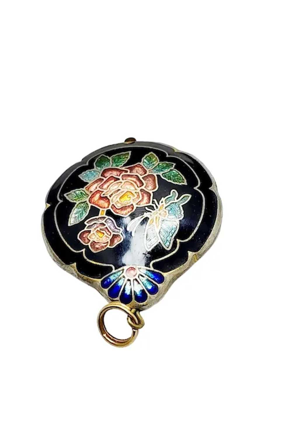 Vintage Cloisonne Pendant (A982) - image 2