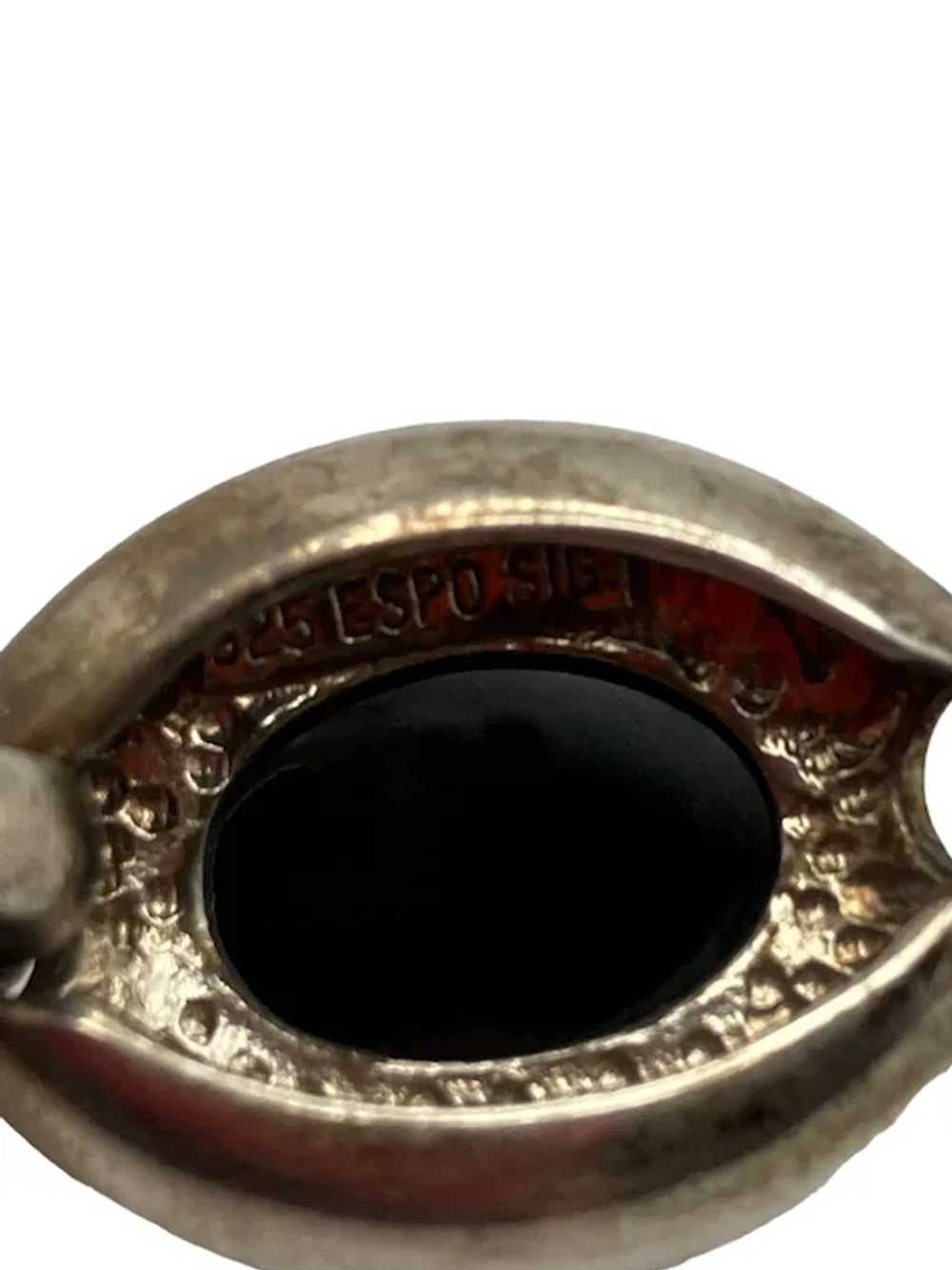 Joseph Esposito Sterling Silver and Onyx Bracelet - image 8