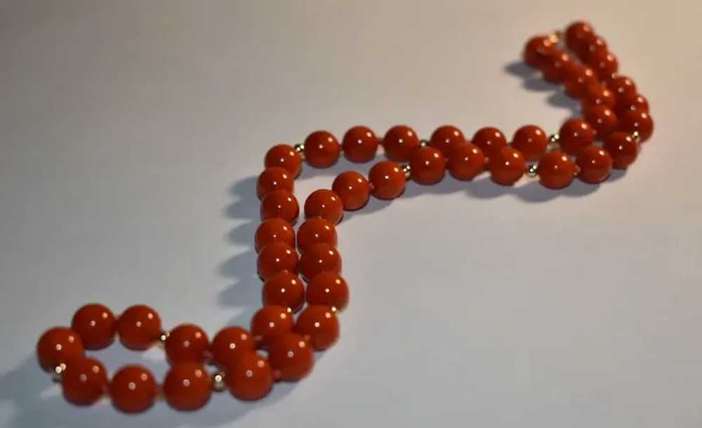 Bamboo Red Coral Necklace - image 2