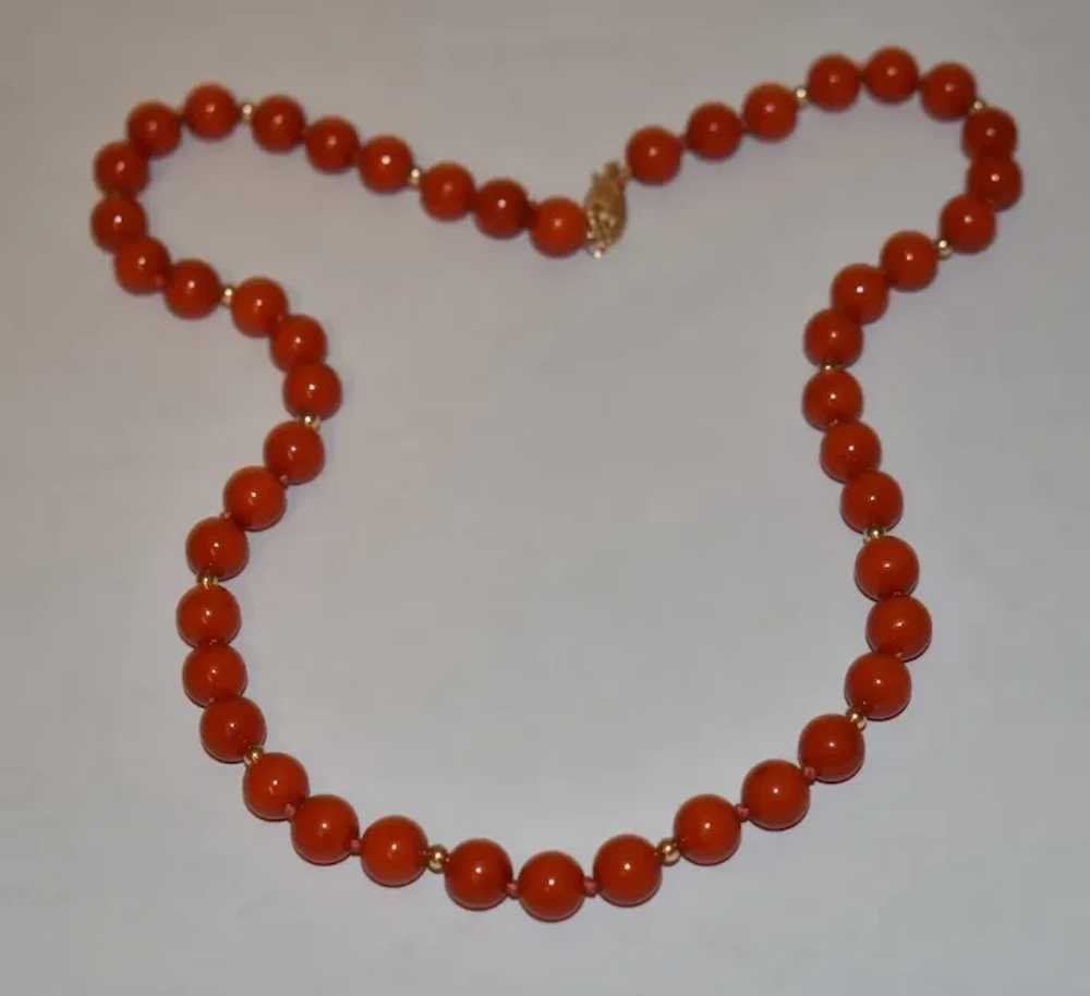 Bamboo Red Coral Necklace - image 4