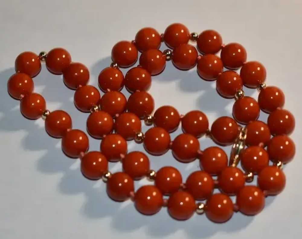 Bamboo Red Coral Necklace - image 5