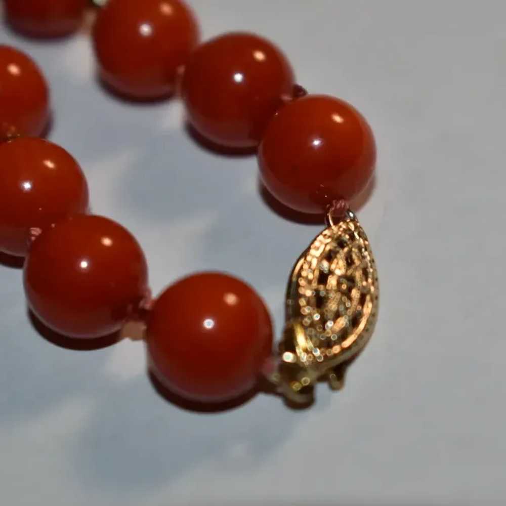 Bamboo Red Coral Necklace - image 6