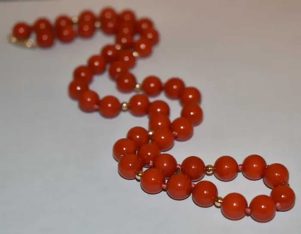 Bamboo Red Coral Necklace - image 7