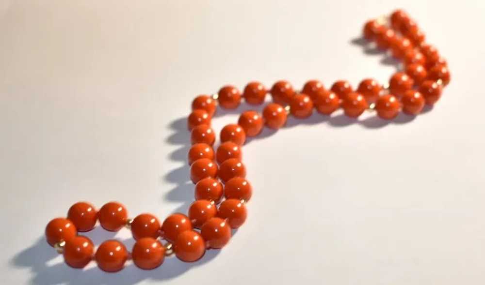 Bamboo Red Coral Necklace - image 9