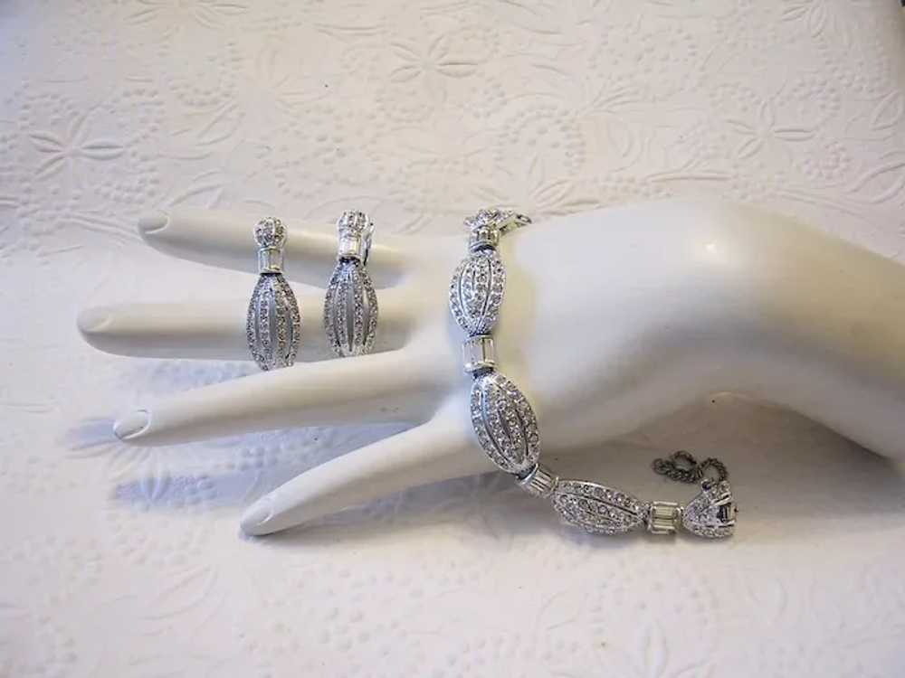 1960's IMPRESSIVE Designer Glitzy Rhinestones & B… - image 2