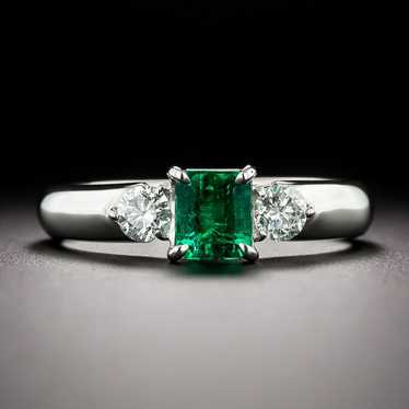 Estate.65 Carat Emerald and Diamond Ring