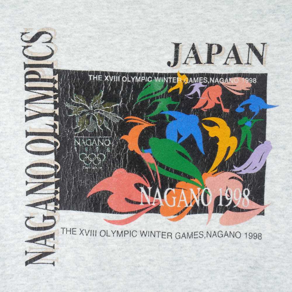Vintage - Nagano Japan Winter Olympics Sweatshirt… - image 3