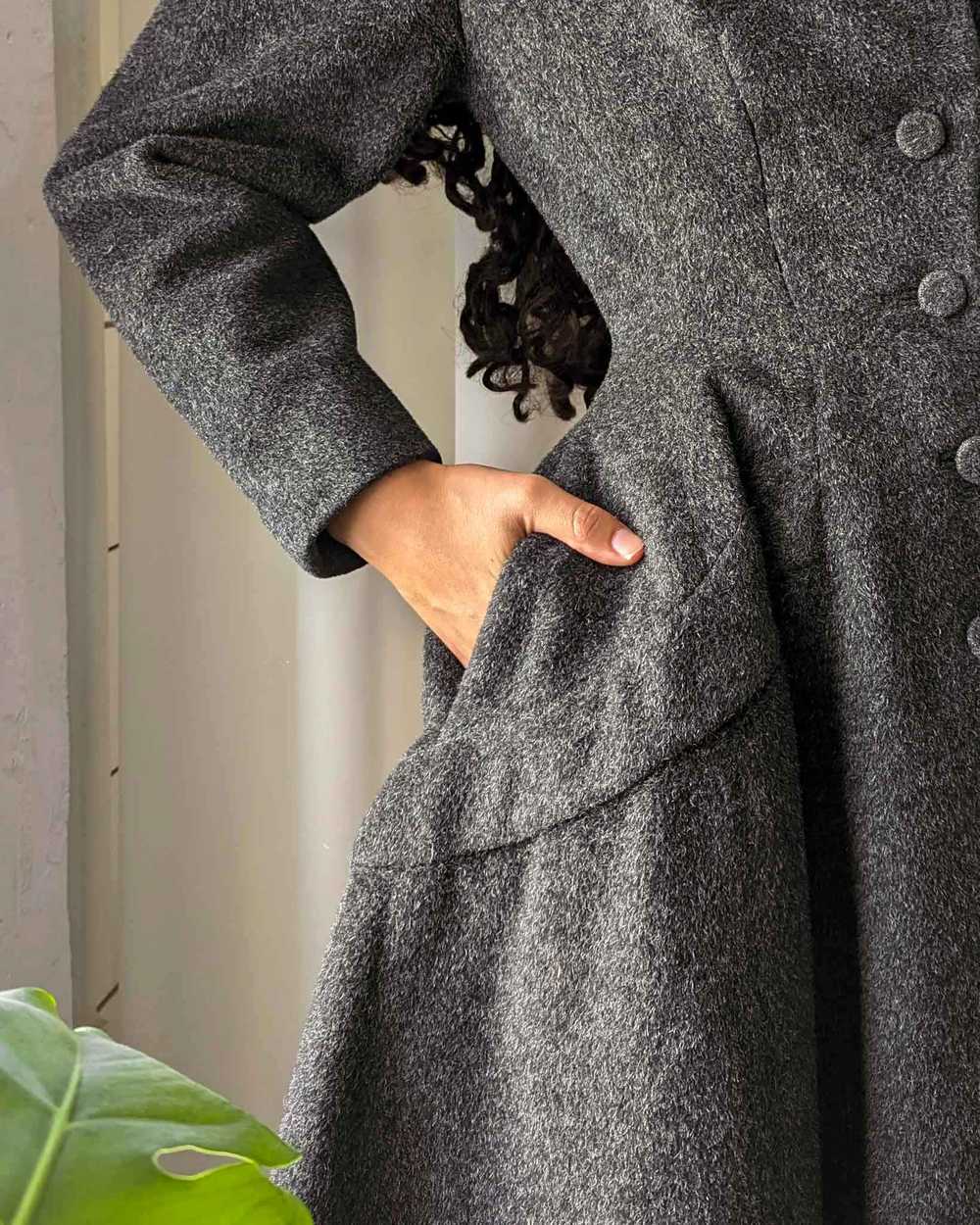 50s Lilli Ann Wool Princess Coat - image 2