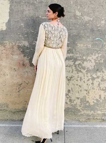 1970s Bill Whitten Cotton Gauze Gown