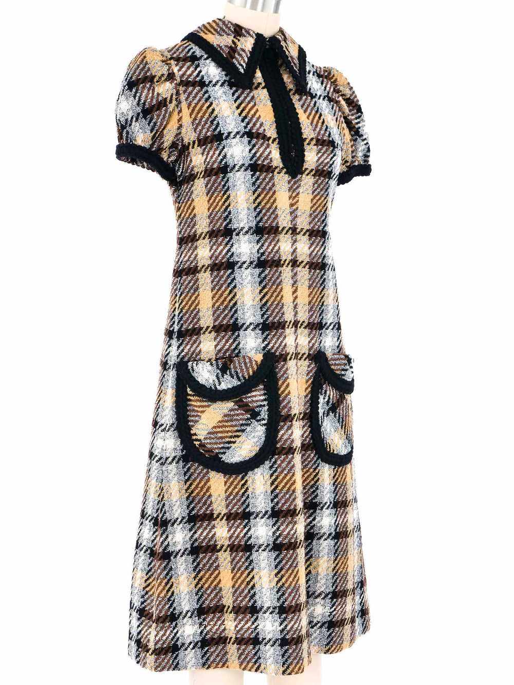 1970s Oscar de la Renta Tweed Dress - image 3