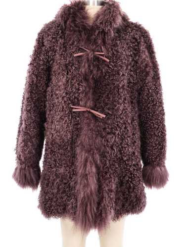 Mauve Mongolian Fur Coat