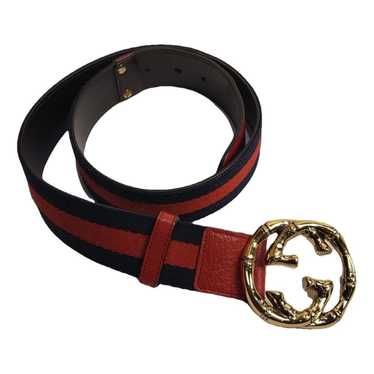 Gucci Interlocking Buckle cloth belt - image 1