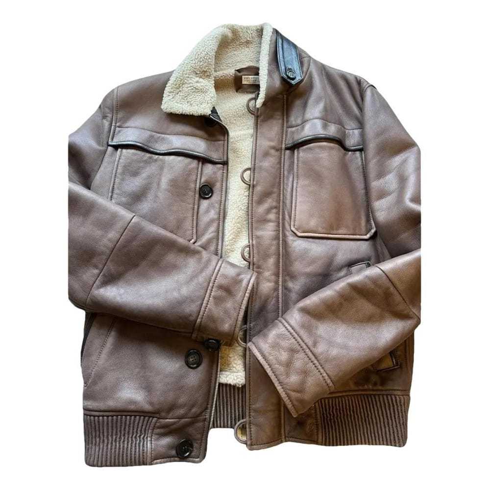 Brunello Cucinelli Leather coat - image 1