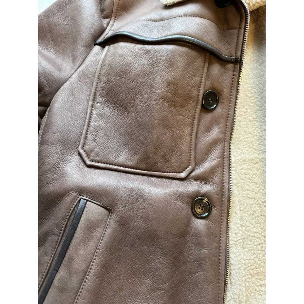 Brunello Cucinelli Leather coat - image 5