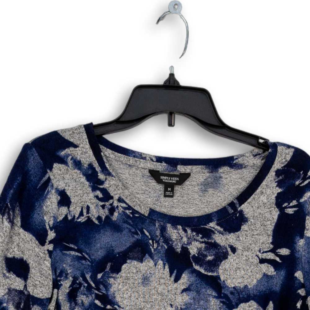 Simply Vera Vera Wang Womens Blue Floral Long Bel… - image 3