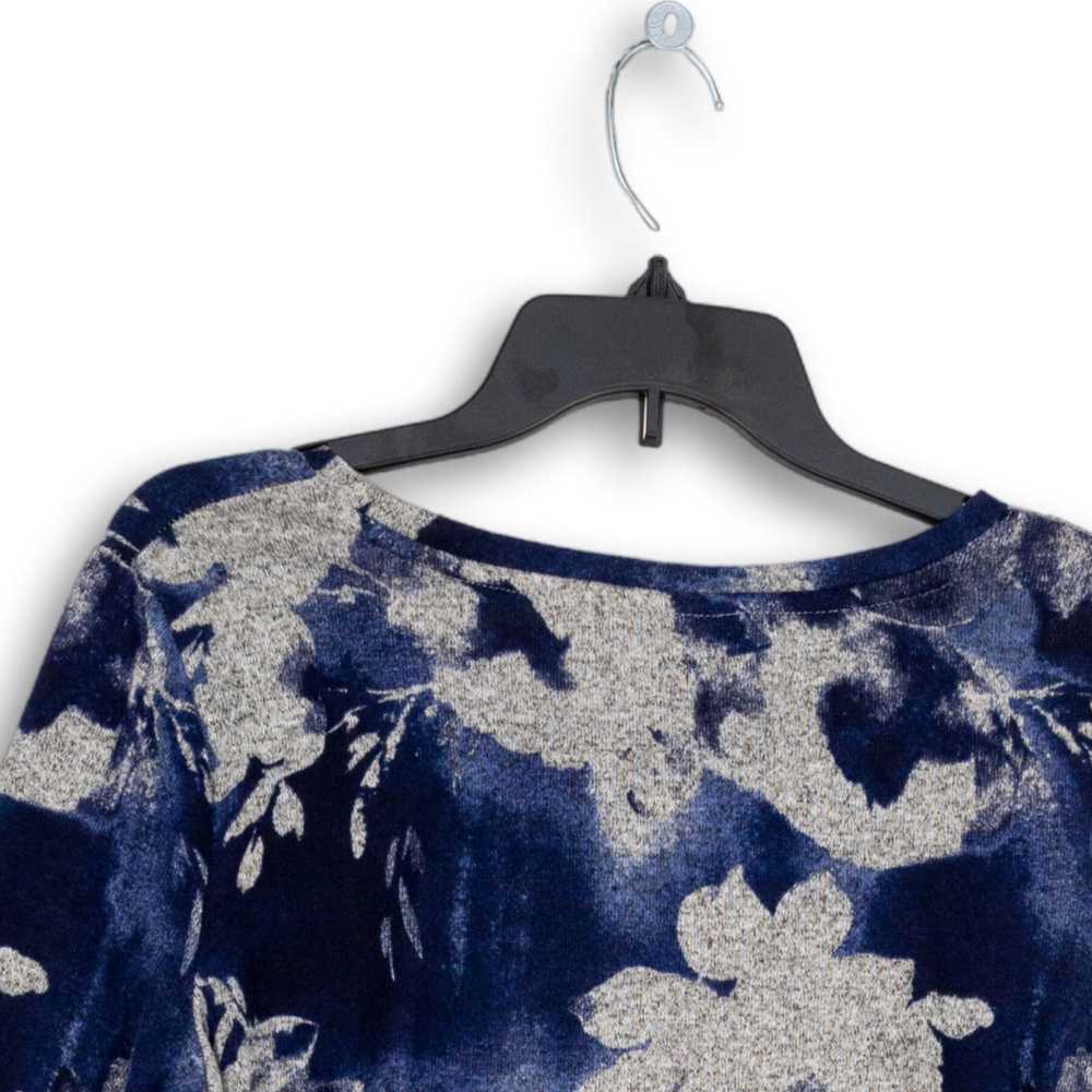 Simply Vera Vera Wang Womens Blue Floral Long Bel… - image 4