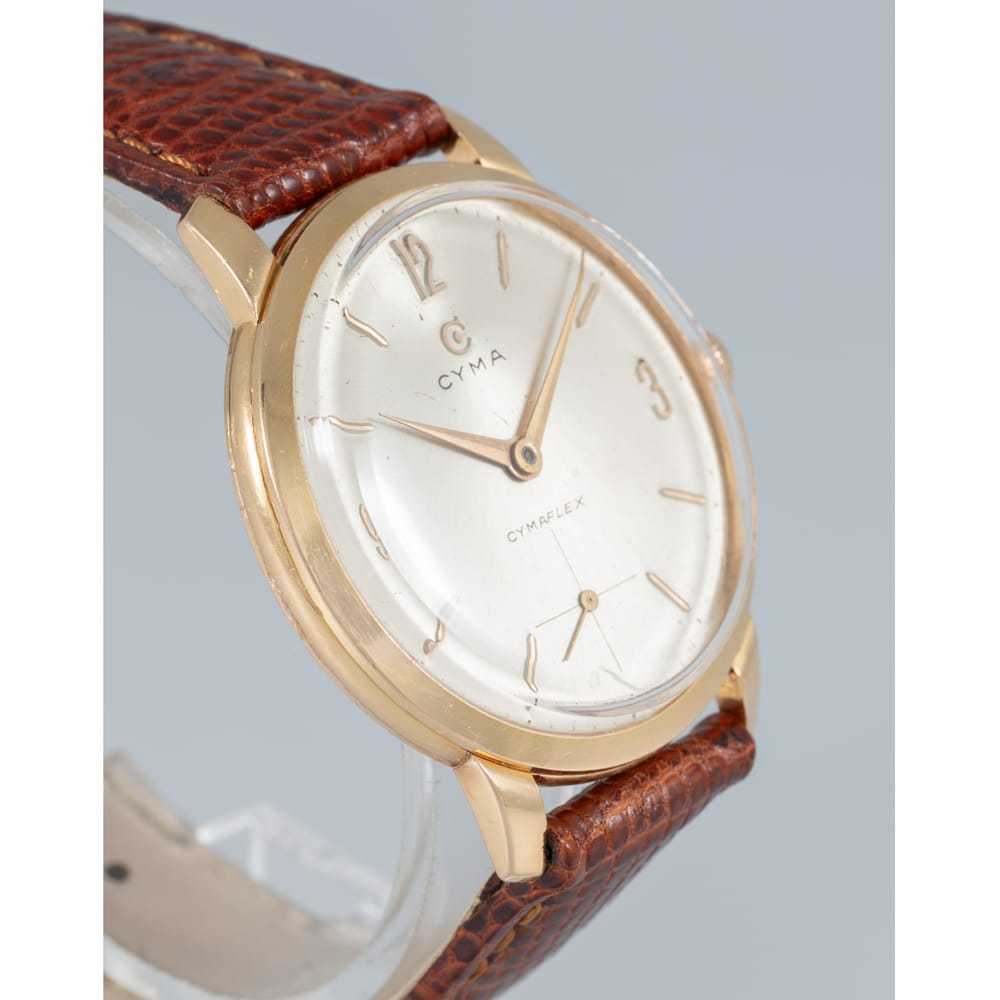 Cyma Yellow gold watch - image 10