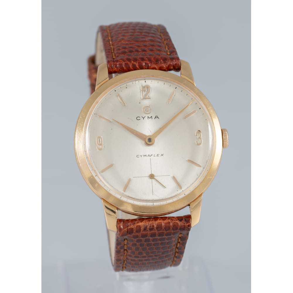 Cyma Yellow gold watch - image 7