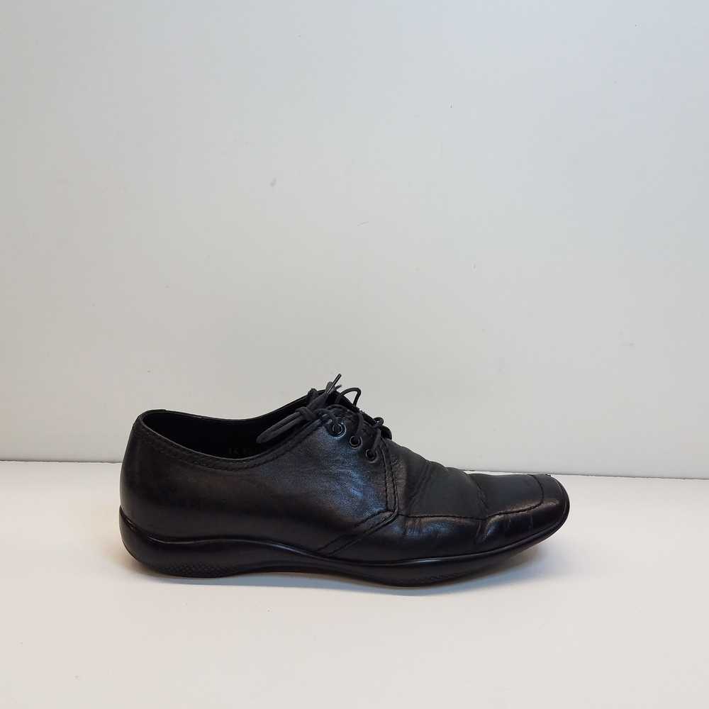 Prada Men's Black Leather Dress Shoes Size 7.5 (A… - image 1