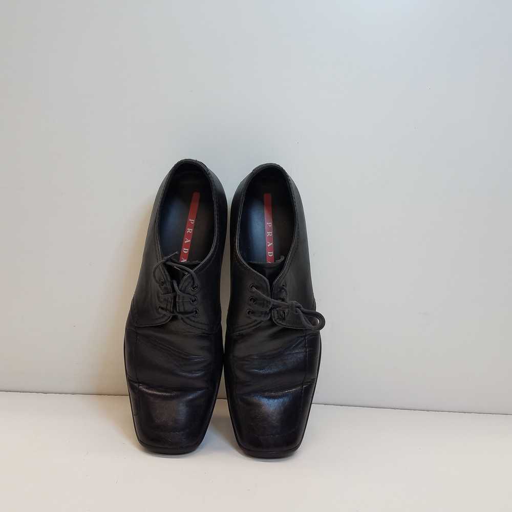 Prada Men's Black Leather Dress Shoes Size 7.5 (A… - image 6