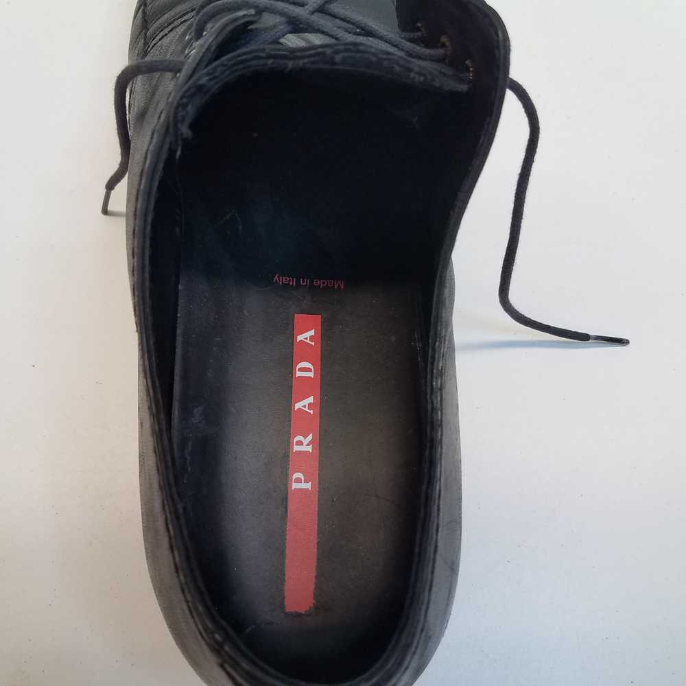 Prada Men's Black Leather Dress Shoes Size 7.5 (A… - image 8