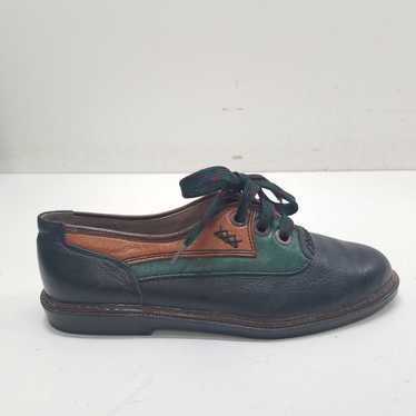 The Leather Goods Black/Green/Brown Men sz 6.5 - image 1