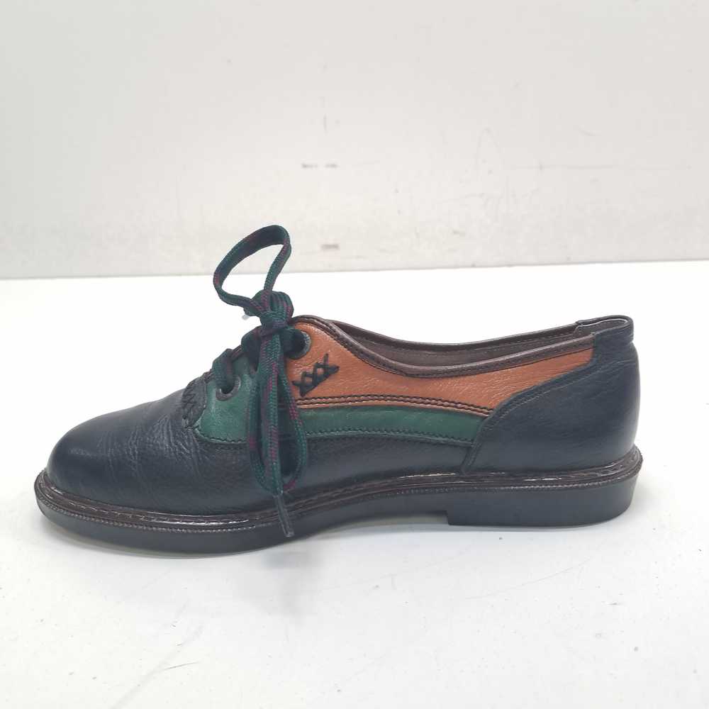 The Leather Goods Black/Green/Brown Men sz 6.5 - image 2
