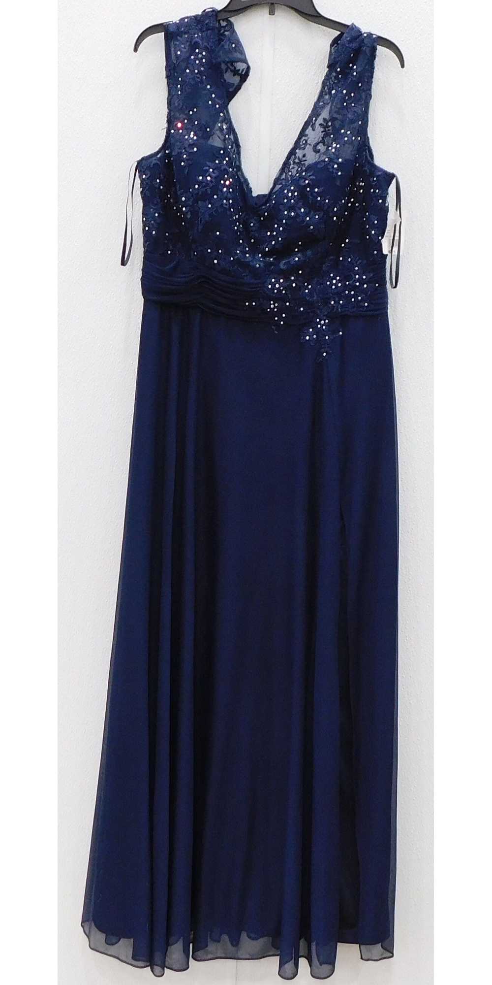 Cachet Navy Blue Sleeveless Dress Women's Size 16 - image 1
