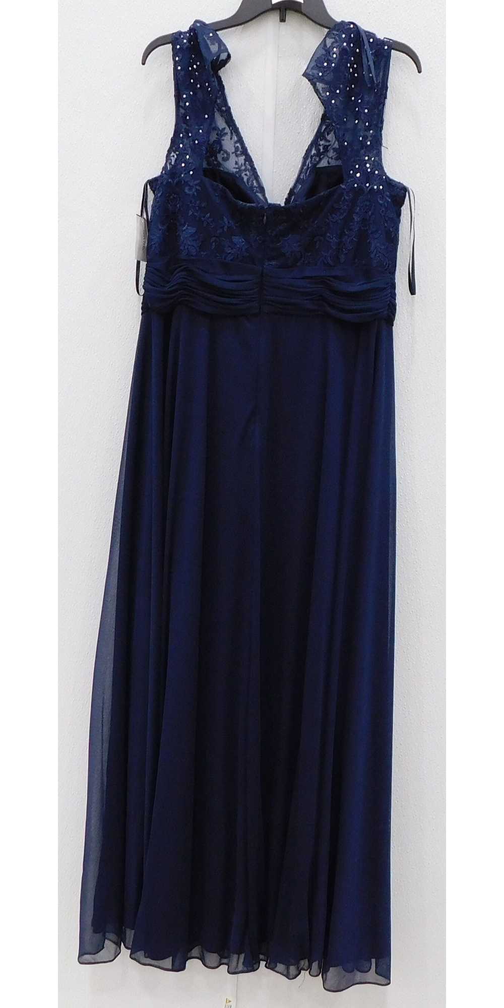 Cachet Navy Blue Sleeveless Dress Women's Size 16 - image 2
