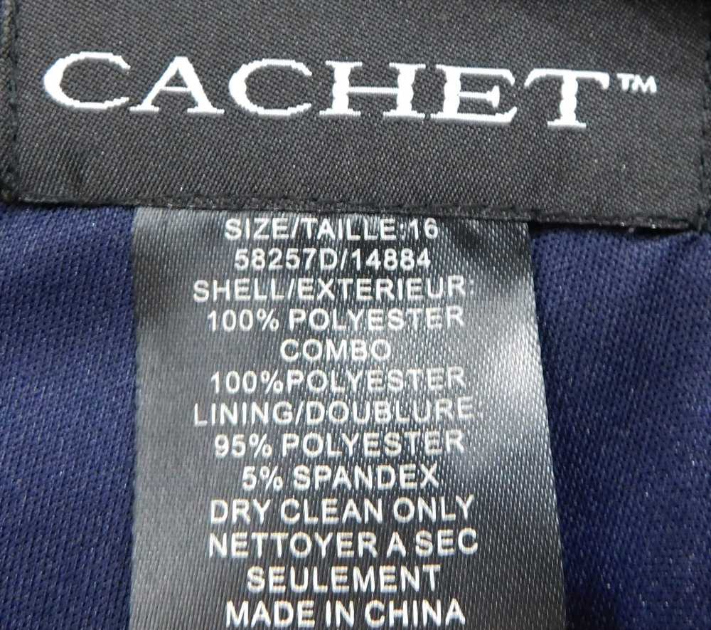 Cachet Navy Blue Sleeveless Dress Women's Size 16 - image 3