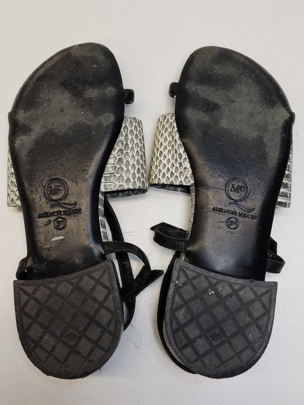 Alexander McQueen Sandals White Grey Womens Size … - image 5