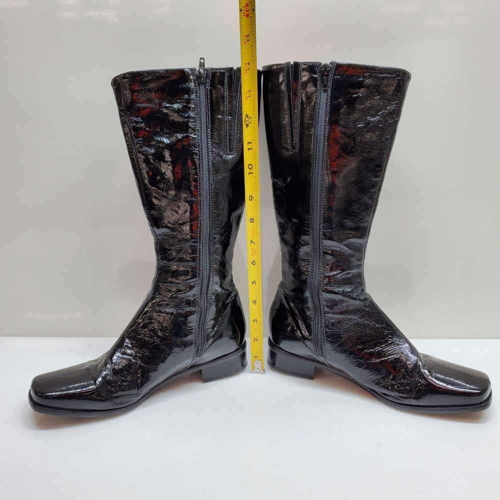 WOMENS LA CANADIENNE PATENT LEATHER BOOTS SIZE 7.5 - image 2