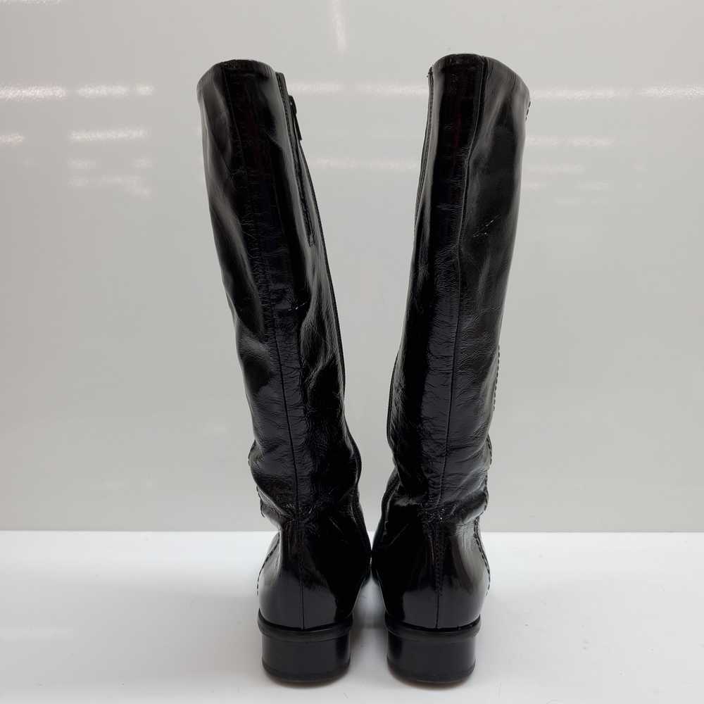WOMENS LA CANADIENNE PATENT LEATHER BOOTS SIZE 7.5 - image 4