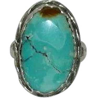 Amazing 40ct Spiderweb Turquoise Sterling Silver … - image 1