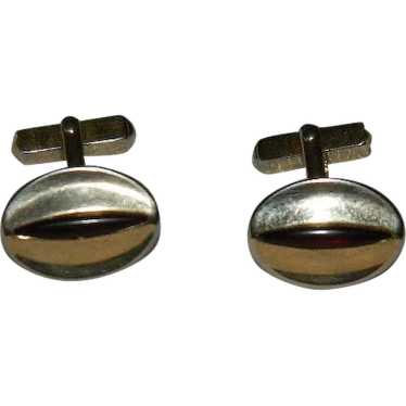 Vintage Swank Red Cat Eye Cufflinks