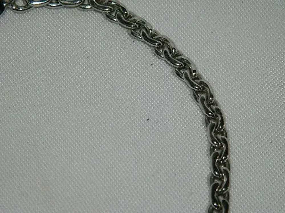 Delicious Sperry Silver Tone Chain Necklace Choke… - image 3